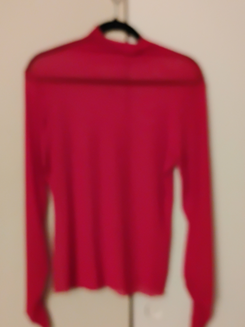 Bright Red Long Sleeve Top